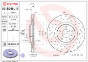 09.B266.1X Brzdový kotouč BEARING DISC LINE BREMBO