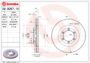 09.B267.10 Brzdový kotouč BREMBO