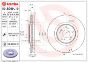 09.B269.11 Brzdový kotouč COATED DISC LINE BREMBO