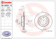 09.B309.10 Brzdový kotouč BREMBO