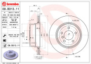 09.B313.11 Brzdový kotouč COATED DISC LINE BREMBO