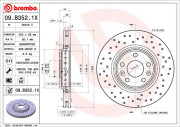 09.B352.1X Brzdový kotouč BREMBO XTRA LINE BREMBO