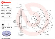 09.B356.1X Brzdový kotouč BREMBO XTRA LINE BREMBO