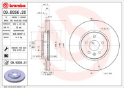 09.B356.21 Brzdový kotouč COATED DISC LINE BREMBO