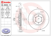 09.B359.10 Brzdový kotouč BREMBO