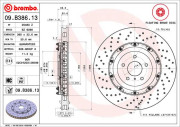 09.B386.13 Brzdový kotouč TWO-PIECE FLOATING DISCS LINE BREMBO