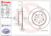 09.B453.11 Brzdový kotouč COATED DISC LINE BREMBO