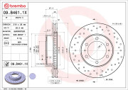 09.B461.1X Brzdový kotouč BEARING DISC LINE BREMBO