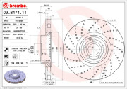 09.B474.11 Brzdový kotouč COATED DISC LINE BREMBO