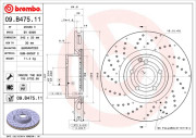 09.B475.11 Brzdový kotouč COATED DISC LINE BREMBO