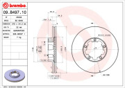 09.B497.10 Brzdový kotouč BREMBO