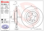 09.B504.11 Brzdový kotouč COATED DISC LINE BREMBO