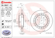 09.B507.11 Brzdový kotouč COATED DISC LINE BREMBO