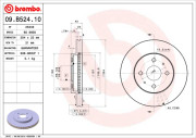 09.B524.10 Brzdový kotouč BREMBO