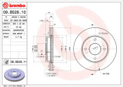 09.B526.11 Brzdový kotouč COATED DISC LINE BREMBO