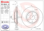 09.B545.11 Brzdový kotouč COATED DISC LINE BREMBO