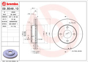 09.B548.10 Brzdový kotouč BREMBO