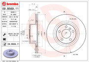 09.B569.11 Brzdový kotouč COATED DISC LINE BREMBO