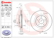 09.B596.11 Brzdový kotouč COATED DISC LINE BREMBO