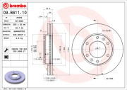 09.B611.10 Brzdový kotouč BREMBO