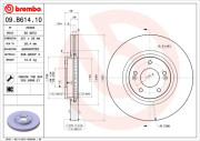 09.B614.10 Brzdový kotouč BREMBO