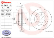 09.B622.10 Brzdový kotouč PRIME LINE BREMBO