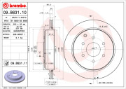 09.B631.11 Brzdový kotouč COATED DISC LINE BREMBO