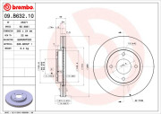 09.B632.10 Brzdový kotouč BREMBO