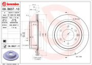 09.B637.11 Brzdový kotouč COATED DISC LINE BREMBO