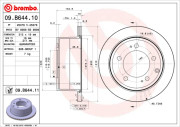 09.B644.11 Brzdový kotouč COATED DISC LINE BREMBO