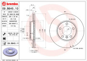 09.B645.11 Brzdový kotouč COATED DISC LINE BREMBO