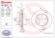 09.B647.11 Brzdový kotouč COATED DISC LINE BREMBO