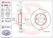 09.B665.11 Brzdový kotouč COATED DISC LINE BREMBO