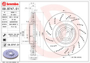 09.B747.51 Brzdový kotouč COATED DISC LINE BREMBO