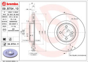 09.B754.11 Brzdový kotouč COATED DISC LINE BREMBO