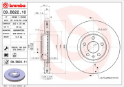 09.B822.11 Brzdový kotouč COATED DISC LINE BREMBO