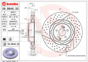 09.B848.33 Brzdový kotouč CO-CAST DISCS LINE BREMBO