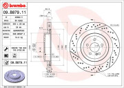 09.B879.11 Brzdový kotouč COATED DISC LINE BREMBO