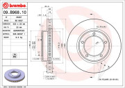 09.B968.11 Brzdový kotouč COATED DISC LINE BREMBO