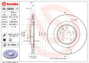 09.B969.11 Brzdový kotouč COATED DISC LINE BREMBO