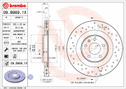 09.B969.1X Brzdový kotouč BEARING DISC LINE BREMBO