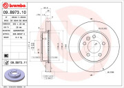 09.B973.11 Brzdový kotouč COATED DISC LINE BREMBO