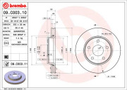 09.C003.11 Brzdový kotouč COATED DISC LINE BREMBO