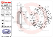 09.C085.11 Brzdový kotouč COATED DISC LINE BREMBO