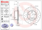 09.C114.1X Brzdový kotouč BREMBO XTRA LINE BREMBO