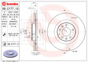 09.C177.11 Brzdový kotouč COATED DISC LINE BREMBO