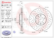 09.C177.1X Brzdový kotouč BEARING DISC LINE BREMBO