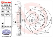 09.C266.21 Brzdový kotouč COATED DISC LINE BREMBO