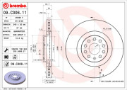 09.C306.11 Brzdový kotouč COATED DISC LINE BREMBO