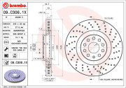 09.C306.1X Brzdový kotouč BEARING DISC LINE BREMBO